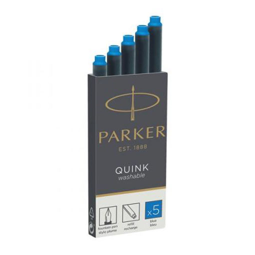 Picture of REFILL QUINK CARTRIDGES LONG BLUE X5